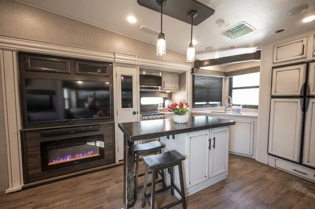 kitchen area in tiny home